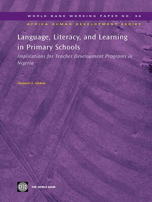 cover image of Language, Literacy, and Learning in Primary Schools